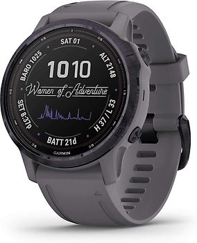 Garmin Fenix 6S 42 mm gris et bracelet en silicone gris [Pro Solar Edition]