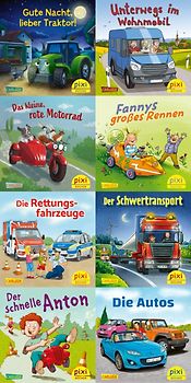 Pixi-8er-Set 298: Pixis Lieblings-Fahrzeuge (8x1 Exemplar)