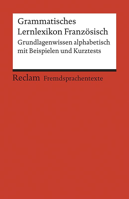 Grammatisches Lernlexikon Französisch