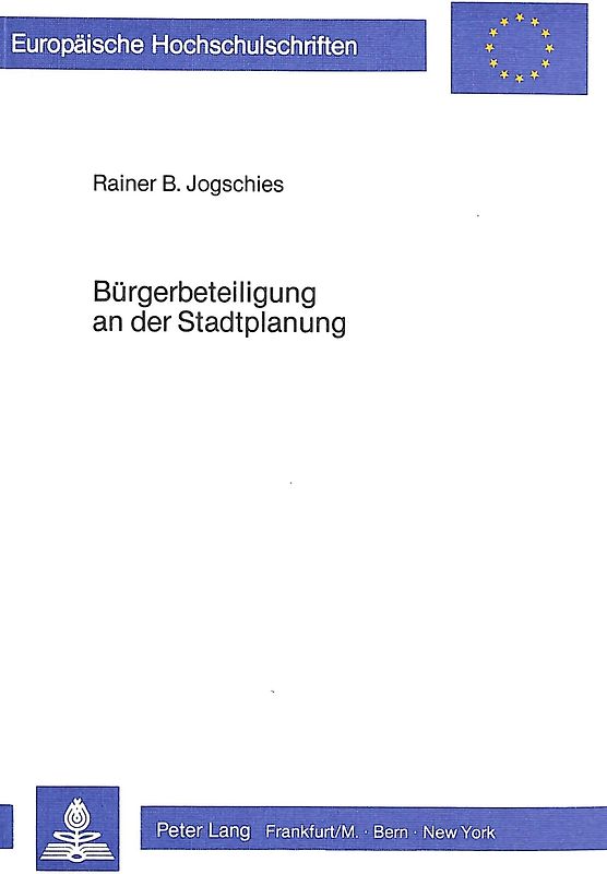 Bürgerbeteiligung an der Stadtplanung