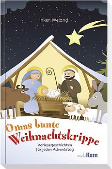 Omas bunte Weihnachtskrippe