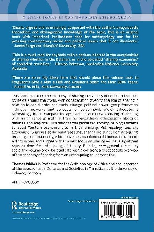 Anthropology and the Economy of Sharing
