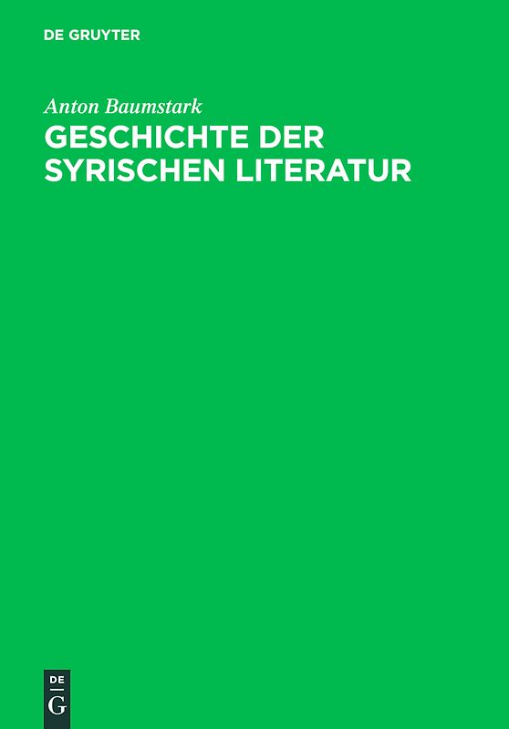 Geschichte der syrischen Literatur