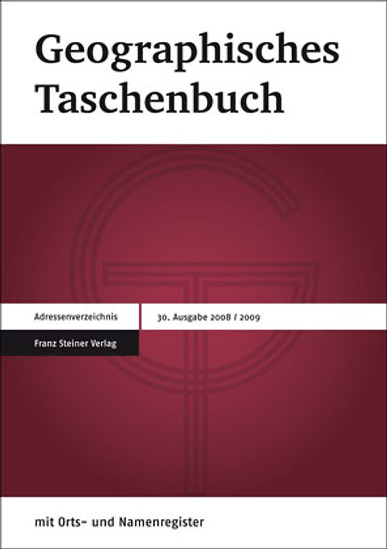 Geographisches Taschenbuch 2009/2010