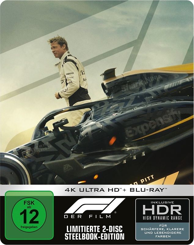 F1 - Der Film (4K Ultra HD + Blu-ray, Limitierte Steelbook-Edition B) Blu-ray Disc