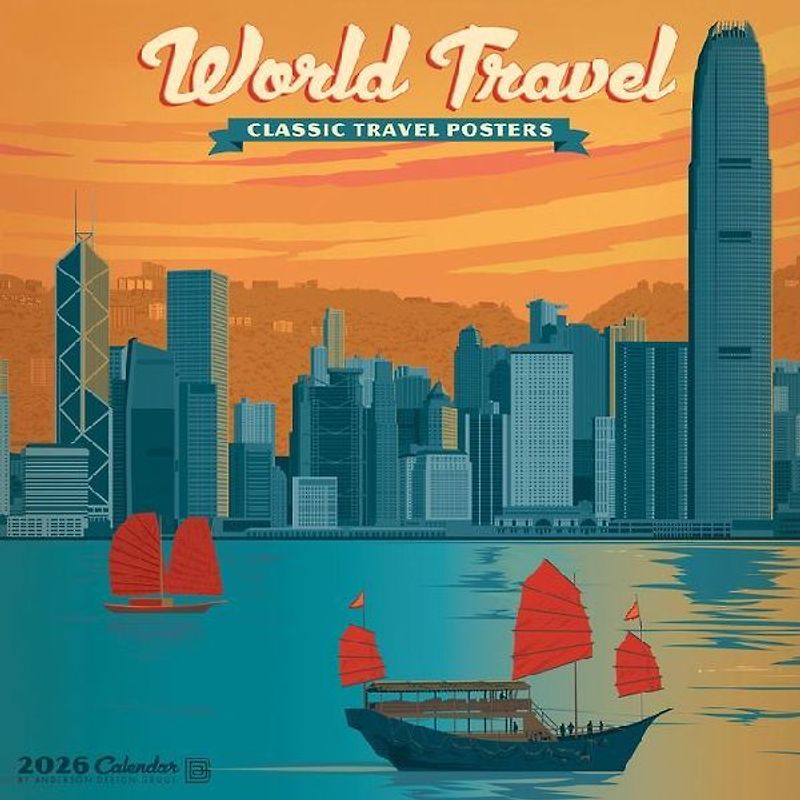 World Travel (Adg) 2026 12 X 12 Wall Calendar