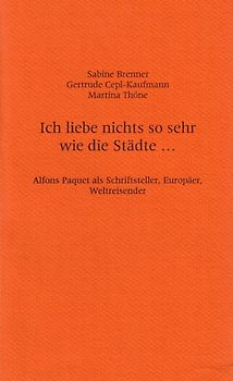 Ich liebe nichts so sehr wie die Städte ...