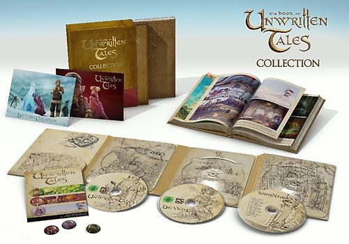 The Book of Unwritten Tales [Collection inkl. Soundtrack, Artbook, drei Buttons, zwei Postkarten und dem Spiel: Die Vieh Chroniken] PC Spiele