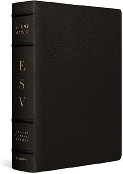 ESV Study Bible, Large Print (Buffalo Leather, Deep Brown)