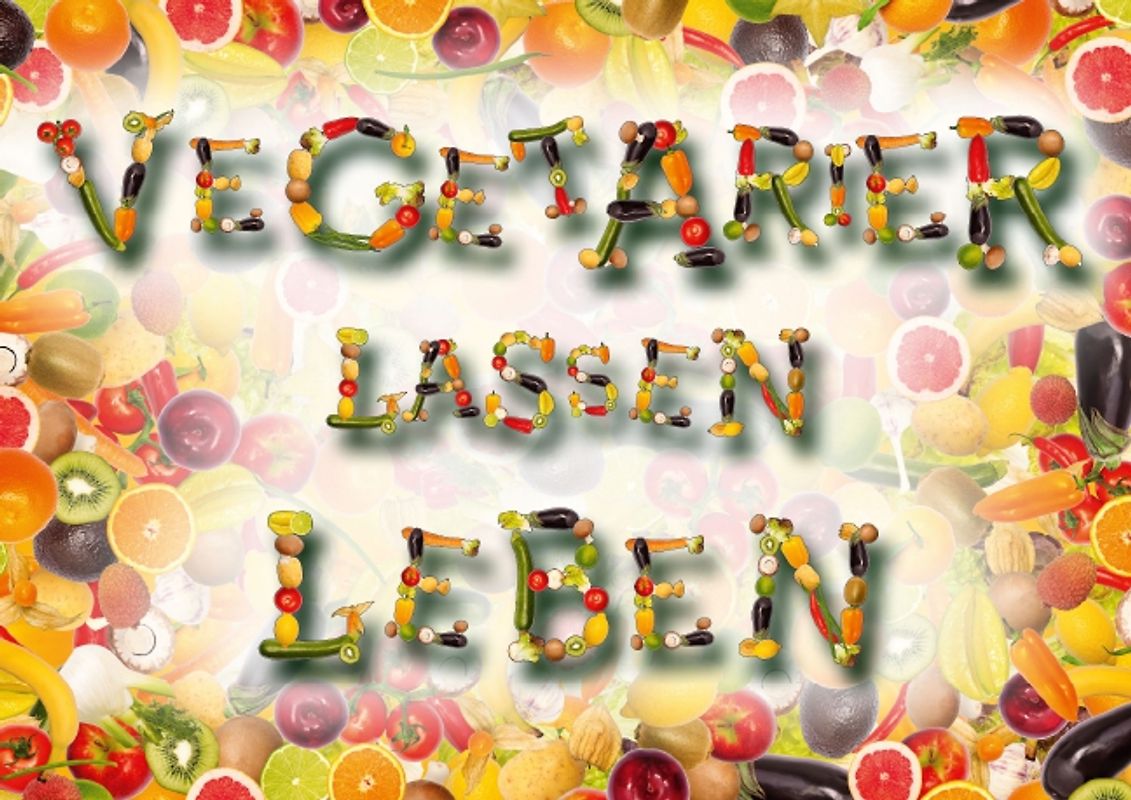 Vegetarier lassen leben (Posterbuch DIN A4 quer)