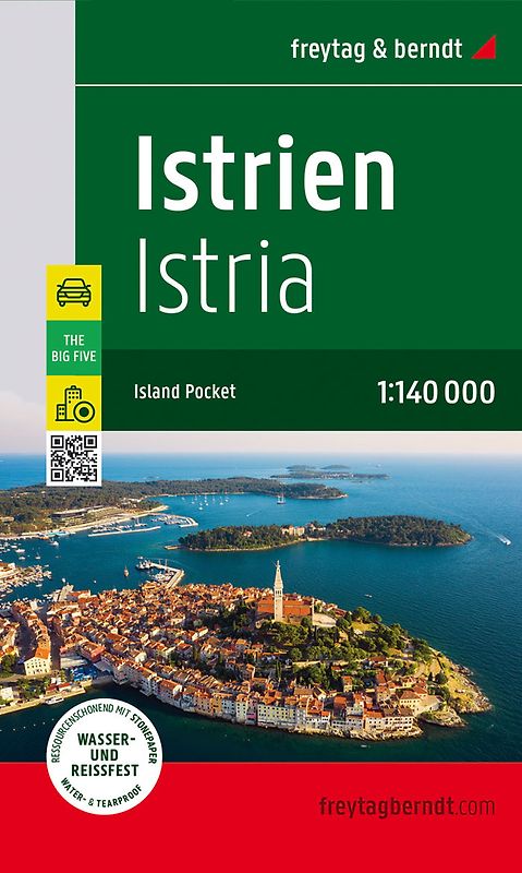 Istrien, Straßen- und Freizeitkarte 1:160.000, freytag & berndt
