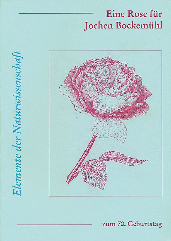 Eine Rose für Jochen Bockemühl zum 70. Geburtstag