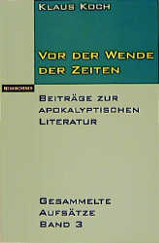 Vor der Wende der Zeiten