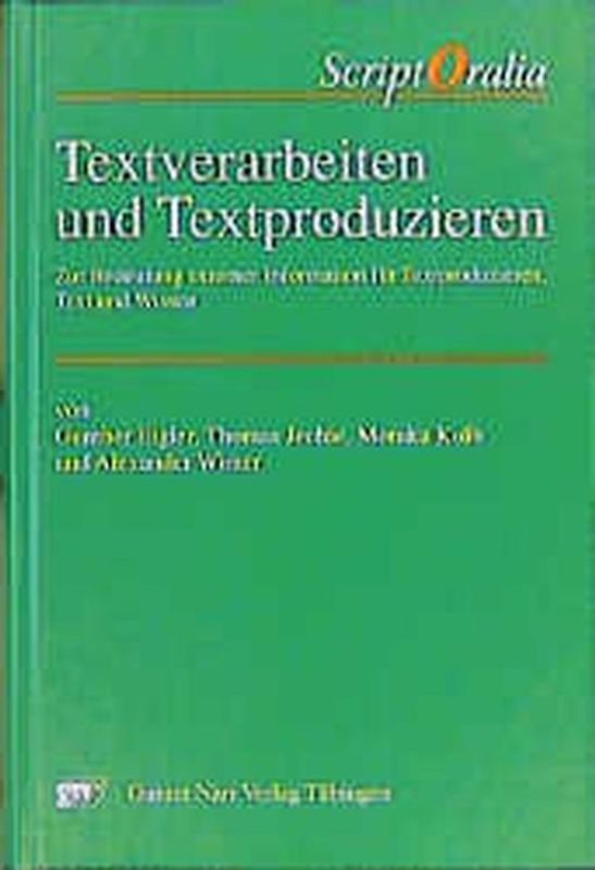 Textverarbeiten und Textproduzieren