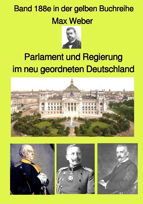 gelbe Buchreihe / Parlament und Regierung im neu geordneten Deutschland – Band 188e in der gelben Buchreihe – Farbe – bei Jürgen Ruszkowski