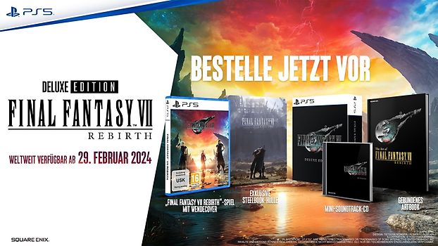 Final Fantasy VII Rebirth [Deluxe Edition, inkl. Steelbook, Soundtrack & Artbook] PlayStation 5