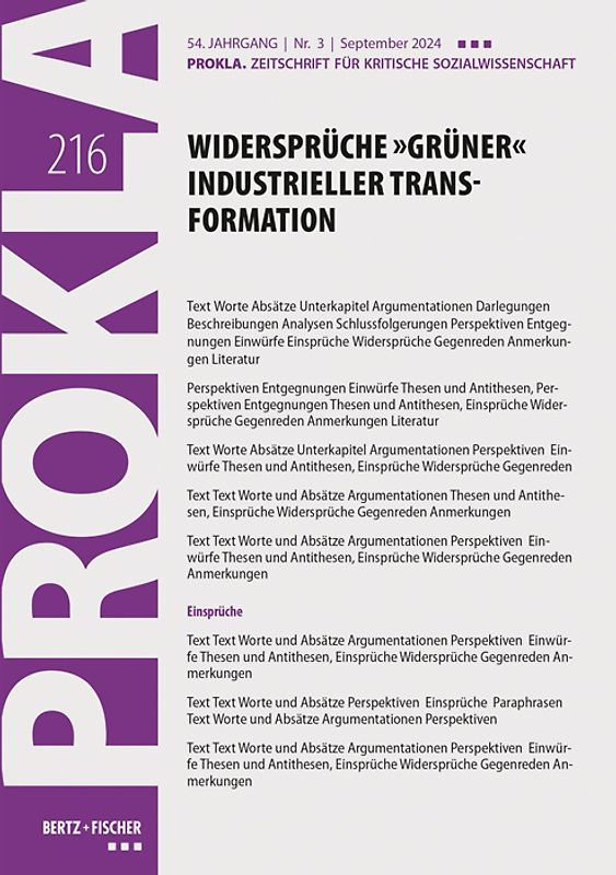 Widersprüche »grüner« industrieller Transformation