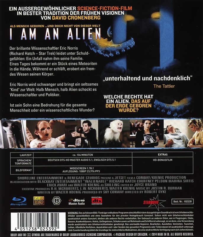 I am an Alien [Blu-ray] Blu-ray Disc