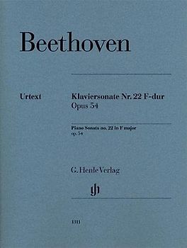 Klaviersonate Nr. 22 F-dur op. 54: Besetzung: Klavier zu zwei Händen (G. Henle Urtext-Ausgabe)