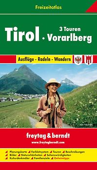 Tirol - Vorarlberg, Freizeitatlas 1:50.000 - 1:200.000