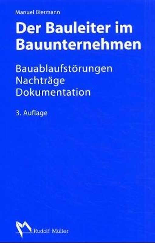 Der Bauleiter im Bauunternehmen