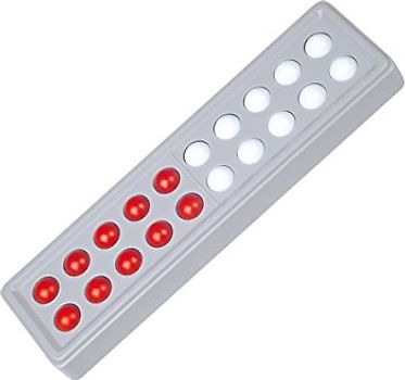 SCHUBI Abaco 20: Modell C 5/5 Kugeln parallel (rot/weiß) (SCHUBI Abaco 20: Der Zähl- und Rechenrahmen bis 20 mit dem genialen Dreh!)