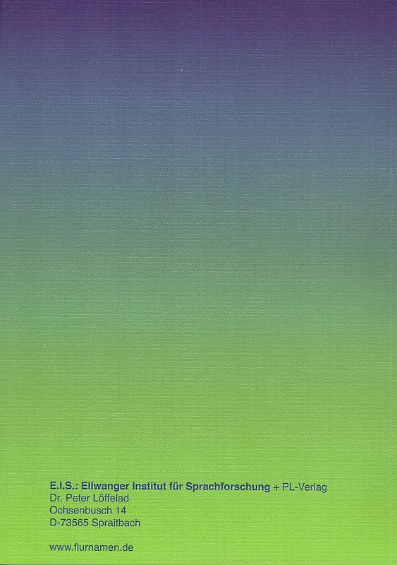 Die Flurnamen der Gemeinde Hochdorf (Landkreis Esslingen)