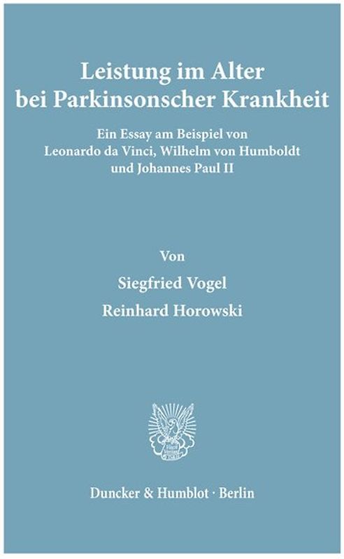 Leistung im Alter bei Parkinsonscher Krankheit.