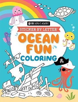Brain Games - Sticker by Letter - Coloring: Ocean Fun