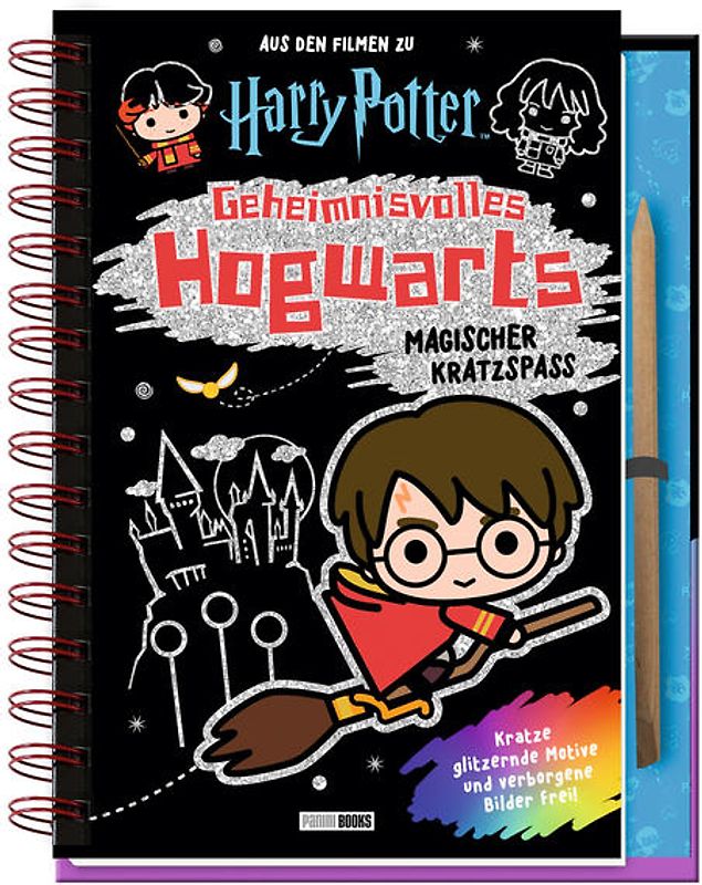 Aus den Filmen zu Harry Potter: Geheimnisvolles Hogwarts: Magischer Kratzspaß (mit Kratzstift)