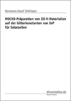 MOCVD-Präparation von III-V-Materialien auf der Gitterkonstanten von InP für Solarzellen