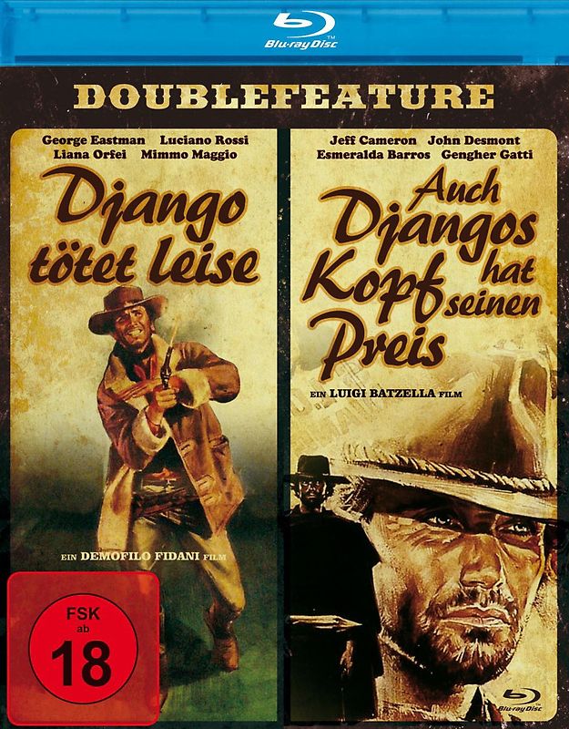 Django Doublefeature-Box Vol. 2 (Django tötet leise / Auch Djangos Kopf hat seinen Preis) [Blu-ray] Blu-ray Disc