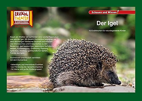 Der Igel / Kamishibai Bildkarten: 10 Fotobildkarten für das Erzähltheater