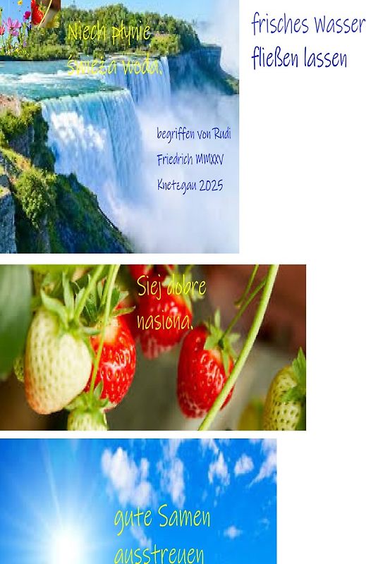 Gute Samen ausstreuen