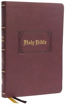 KJV Holy Bible: Large Print Thinline, Brown Leathersoft, Red Letter, Comfort Print: King James Version