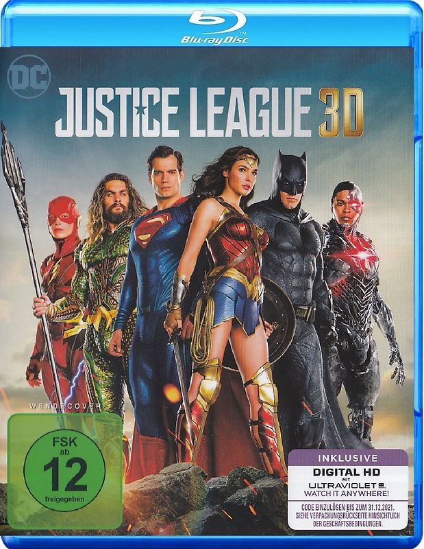 Justice League 3D 3D Blu-ray Disc