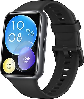Huawei Watch FIT 2 Active 20 mm noir et bracelet en silicone night noir