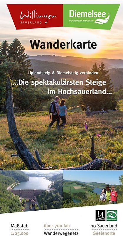 Wanderkarte Willingen / Wanderkarte Naturjuwel Diemelsee