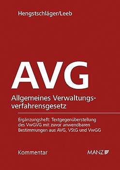 AVG Allgemeines Verwaltungsverfahrensgesetz