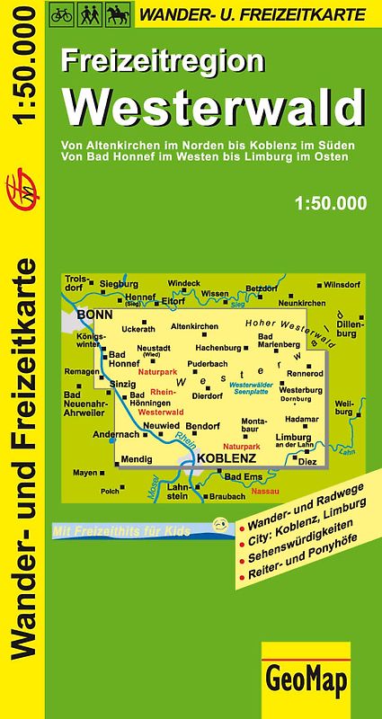 Westerwald Wander- und Freizeitkarte