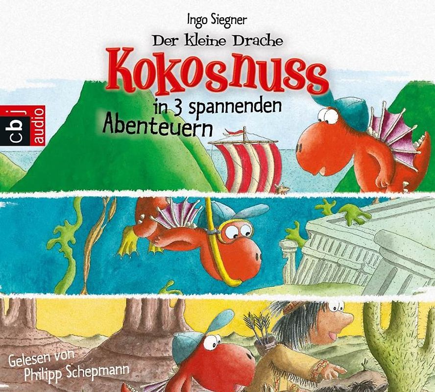 Der kleine Drache Kokosnuss in 3 spannenden Abenteuern