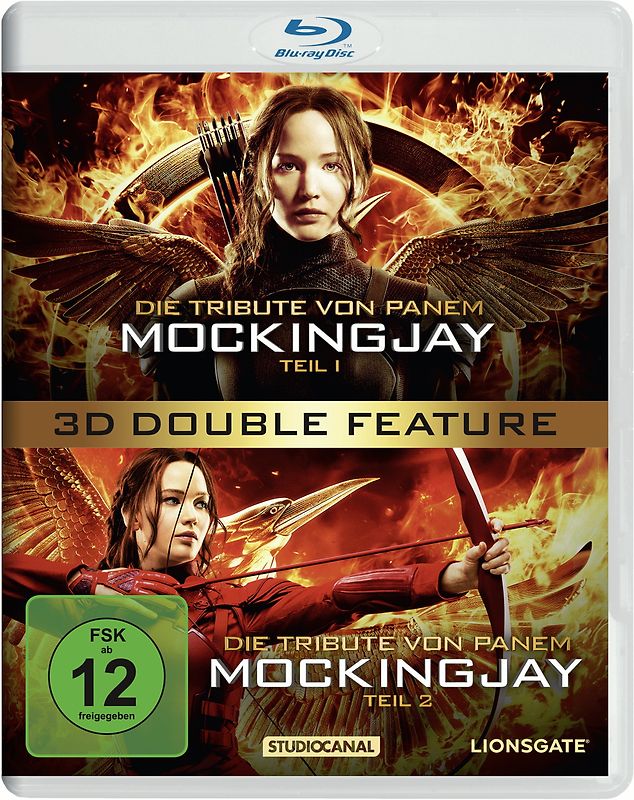 Die Tribute von Panem - Mockingjay, Teil 1 & 2 Double Feature [Blu-ray 3D] 3D Blu-ray Disc