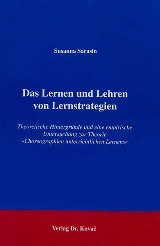Das Lernen und Lehren von Lernstrategien