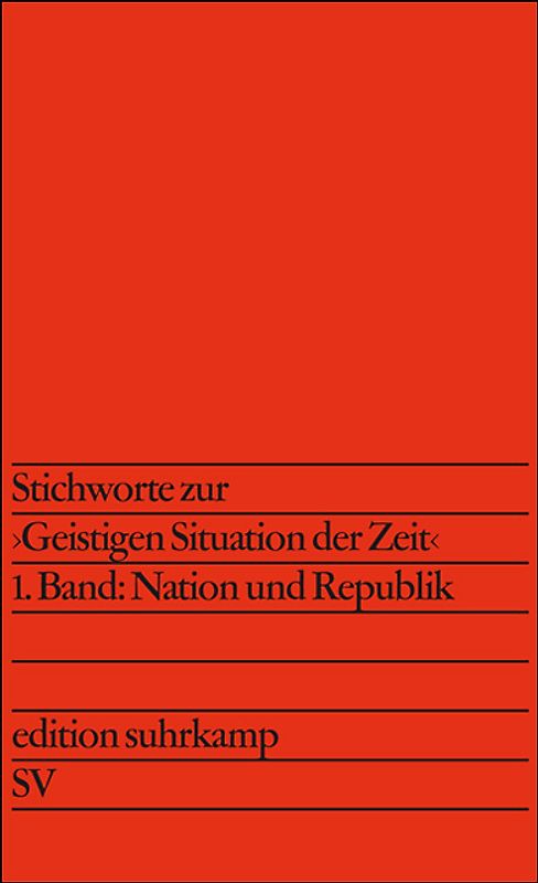 Stichworte zur »Geistigen Situation der Zeit«