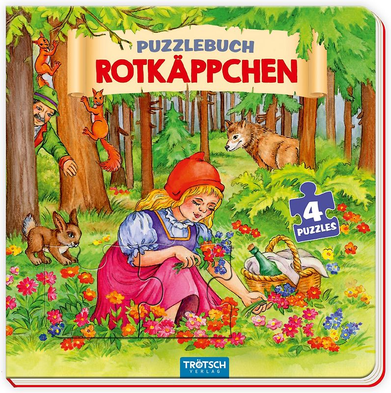 Trötsch Pappenbuch Puzzlebuch Rotkäppchen