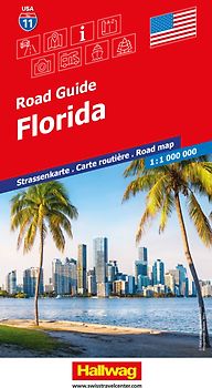 Hallwag Strassenkarte USA, Florida 1:1 Mio.