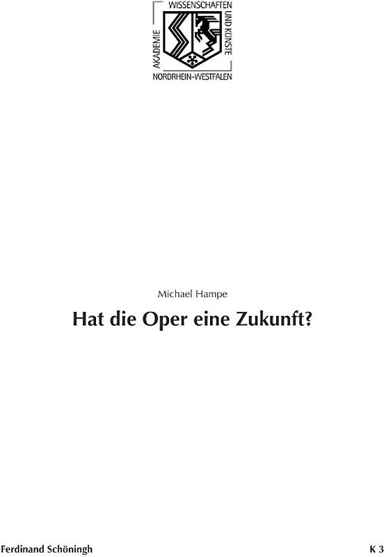 Hat die Oper eine Zukunft?