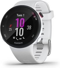Image of Garmin Forerunner 45S wit met een witte siliconen polsband (Refurbished)