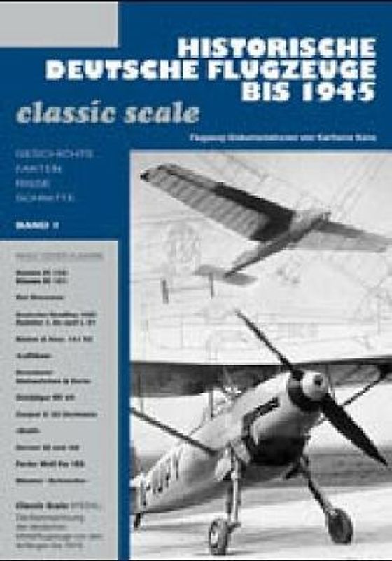 Historische deutsche Flugzeuge bis 1945. Classic scale