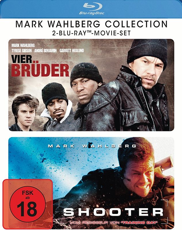 Mark Wahlberg Collection (Blu-ray, 2 Discs) (Shooter + Vier Brüder) Blu-ray Disc